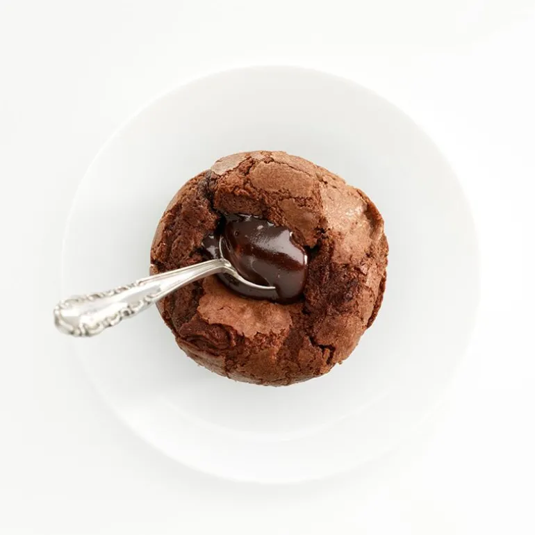 6 moules fondant chocolat