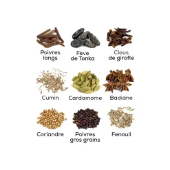 Moulin à épices et poivres longs