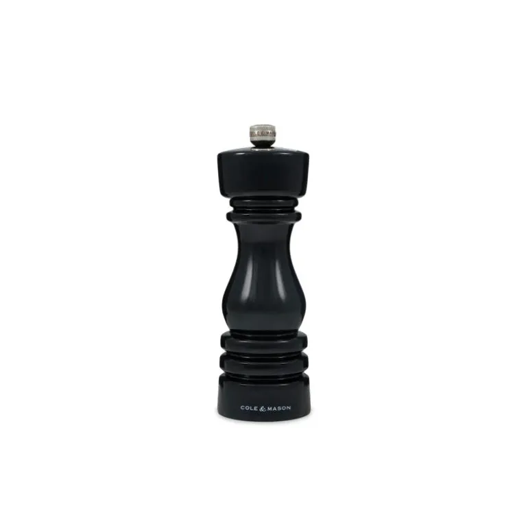 Moulin à poivre 18 cm noir brillant London Cole and Mason