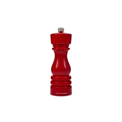 Moulin à sel 18 cm rouge brillant London Cole and Mason