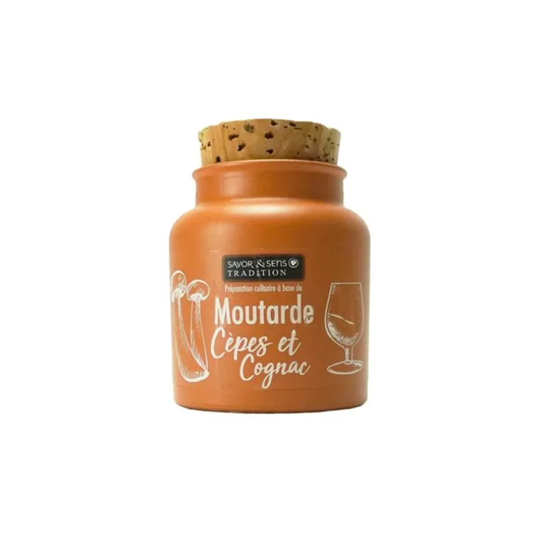 Moutarde Cèpes et Cognac
