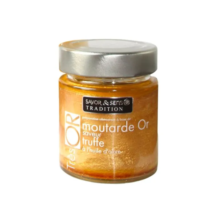 Moutarde dorée au jus de trufffe bl