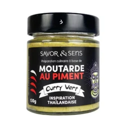Moutarde piment curry vert 130g