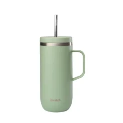 Mug isotherme en inox avec anse 600ml tilleul Cold Cup Qwetch