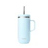 Mug isotherme en inox avec anse 600ml bleu Cold Cup Qwetch