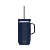 Mug isotherme en inox avec anse 600ml bleu nuit Cold Cup Qwetch