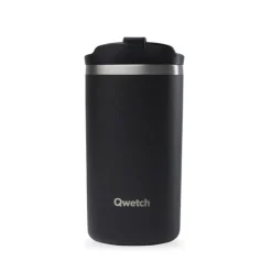 Mug isotherme en inox 350ml noire Travel Mug Qwetch