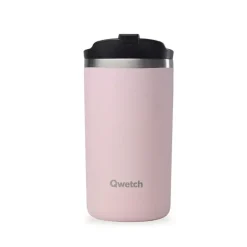 Mug isotherme en inox 350ml rose Travel Mug Qwetch