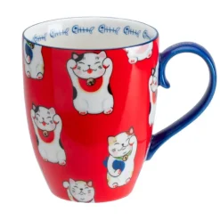 Mug Kawaii chat rouge