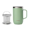 Mug tisanière isotherme en inox 470ml tilleul Qwetch