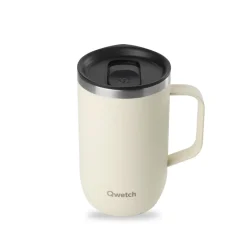 Mug tisanière isotherme en inox 470ml sable Qwetch