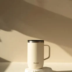 Mug tisanière isotherme en inox 470ml sable Qwetch