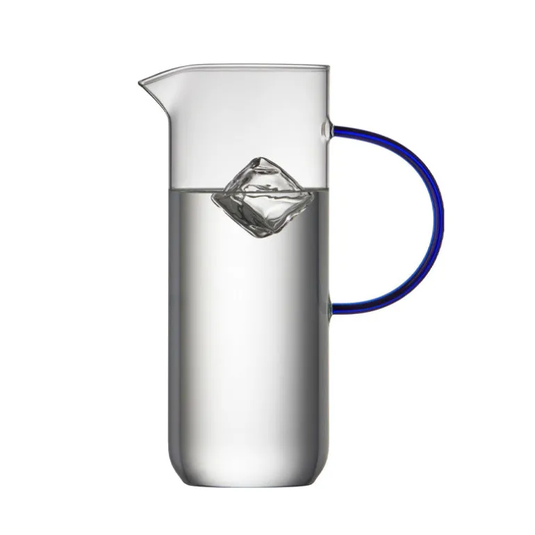 Pichet Torino 1L1 transparent bleu