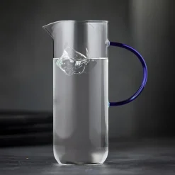 Pichet Torino 1L1 transparent bleu