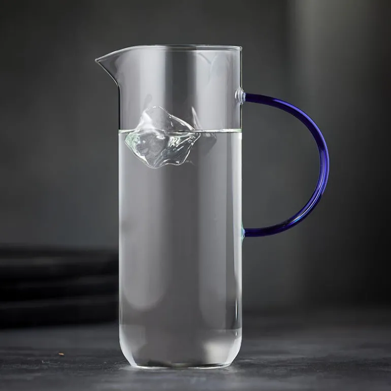 Pichet Torino 1L1 transparent bleu