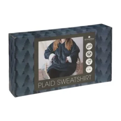 Plaid sweat bleu marine taille L-XL