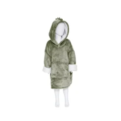 Plaid sweat enfant dinosaure vert