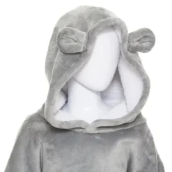 Plaid sweat enfant ours gris