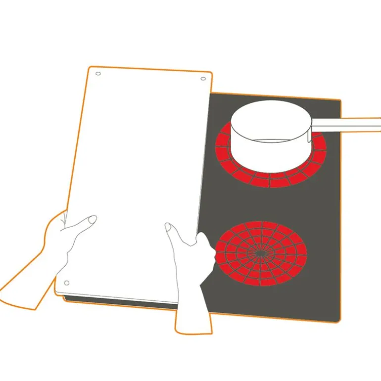 Planche protection plaque cuisson
