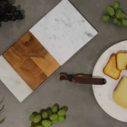 Planche rectangle en marbre et bois Be Home