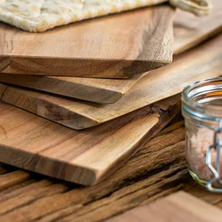 Planche Wood bois acacia 50x24,5 cm Novastyl