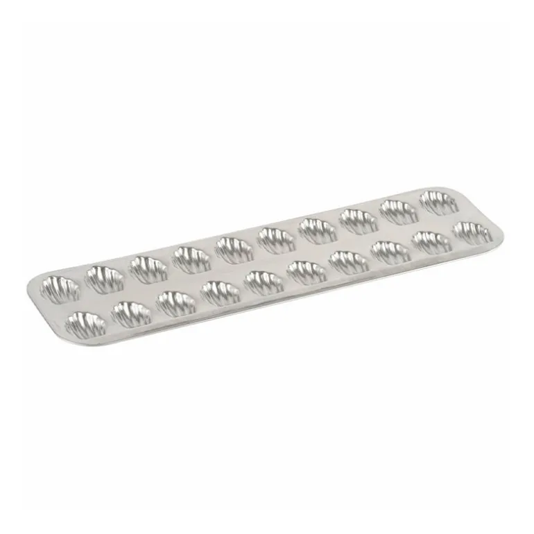 Plaque 20 madeleinettes en fer blanc Gobel