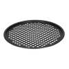 Plaque à pizza perforée en acier revêtu 30cm noir Patisse