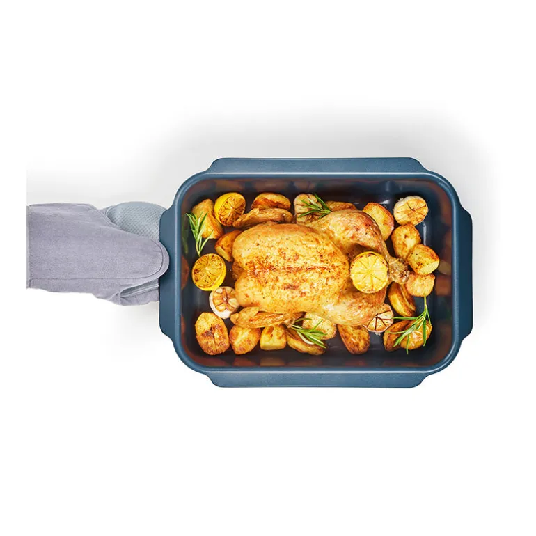 Plat à four anti-adhésif 41 cm bleu Nest Oven Joseph Joseph