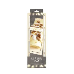Plat en bois rectangulaire avec Led
