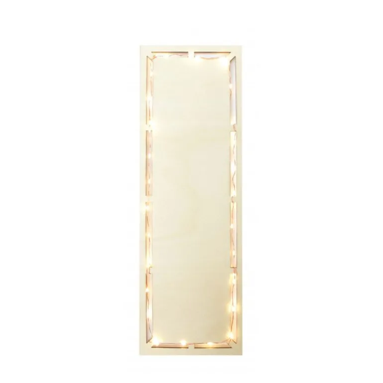 Plat en bois rectangulaire avec Led