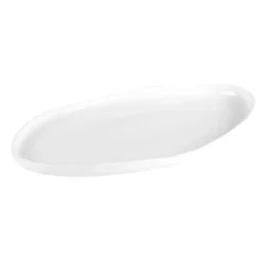 Plat organique en porcelaine 31x19 cm Table Passion