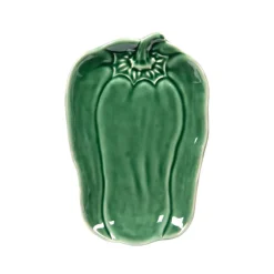 Plat rectangulaire poivron vert 23x17cm Table Passion