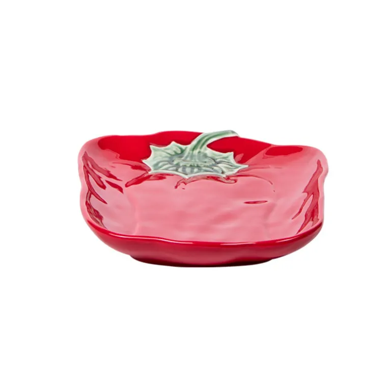 Plat rectangulaire poivron rouge 34x22cm Table Passion