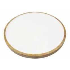 Plateau de présentation en bois rond Madras Be Home