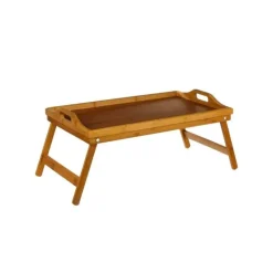 Plateau en bambou pieds repliables