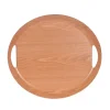 Plateau oval naturel avec anse
