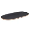Plateau ovale 31x15 cm noir Table Passion