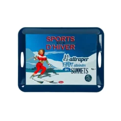 Plateau SPORT D'HIVER 46x34cm