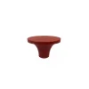Poignée de cocotte métal rouge