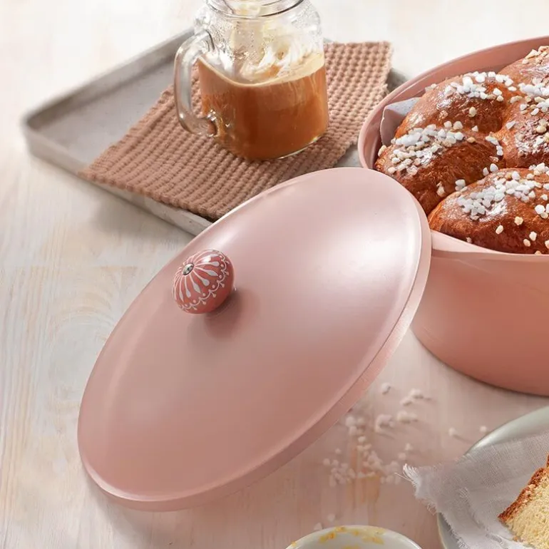 Poignée de cocotte rose