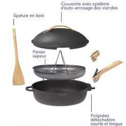Poêle La Fabuleuse 28 cm météore Cookut