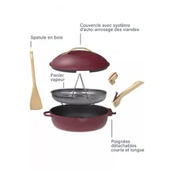 Poêle La Fabuleuse 28 cm rubis Cookut