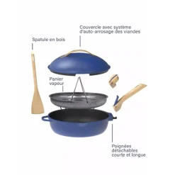 Poêle La Fabuleuse 28 cm saphir Cookut