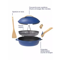 Poêle La Fabuleuse 24 cm saphir Cookut
