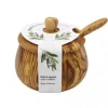 Pot à sucre avec cuillère en bois d