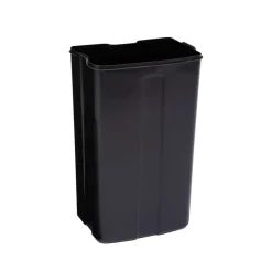 Poubelle rectangulaire à pédale métal blanche 30L Ariane Five