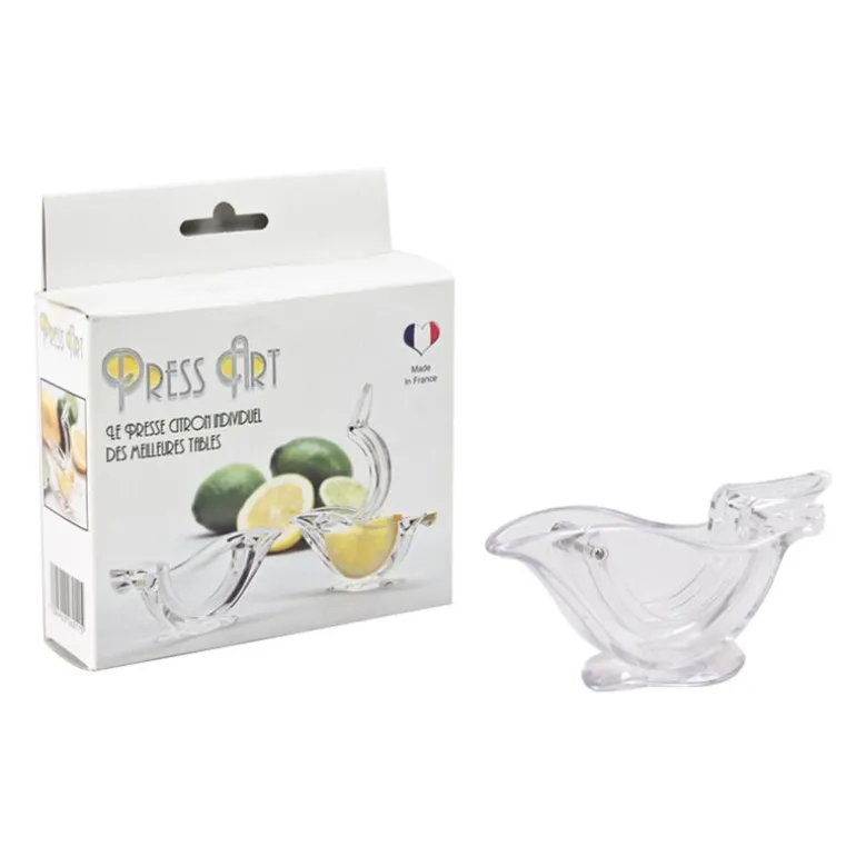2 presse-citrons transparents