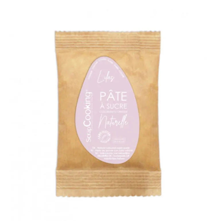 Pâte à sucre lilas 200g