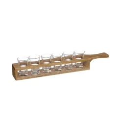 Rack en bois 6 shooters 24cl
