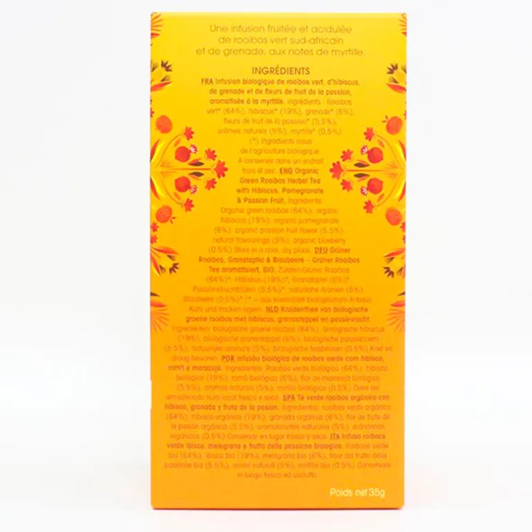 Rooibos vert grenade myrtille